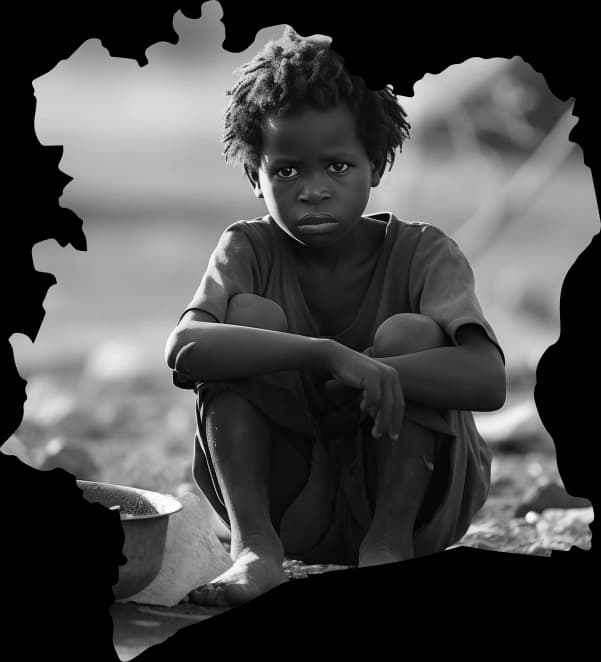 A child in a rural community