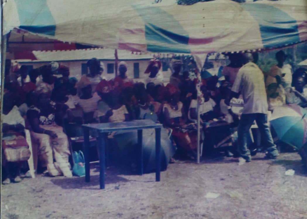 Handing-over ceremony of the Mbom Health equipping project to the community.