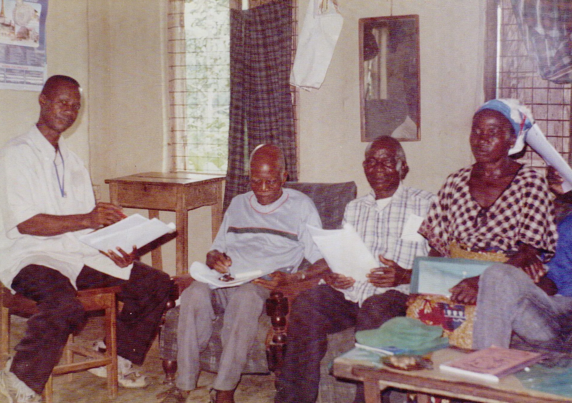 Community members gathered for a learning discussion